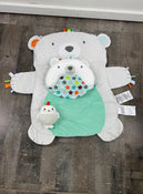 used Bright Starts Tummy Time Prop & Play Mat, Polar Bear