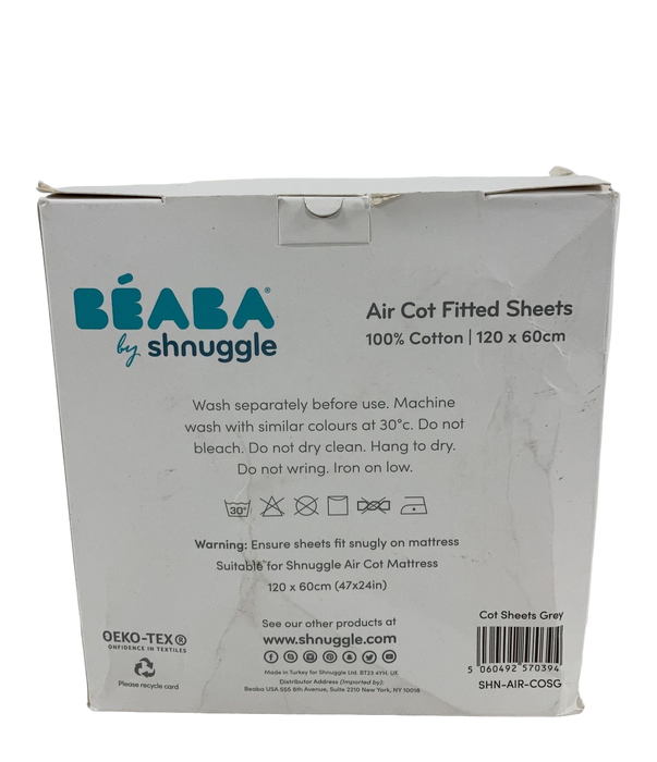 Beaba Air Cot Fitted Sheets, 2 Pack