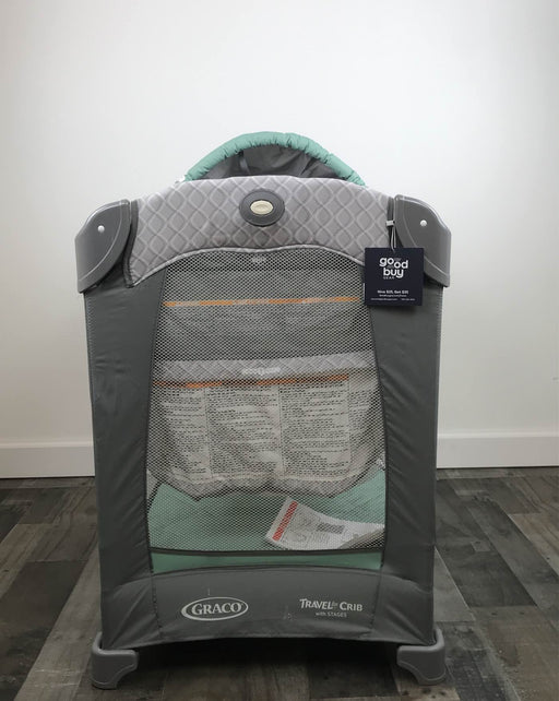 used Graco Travel Lite Crib, With Stages