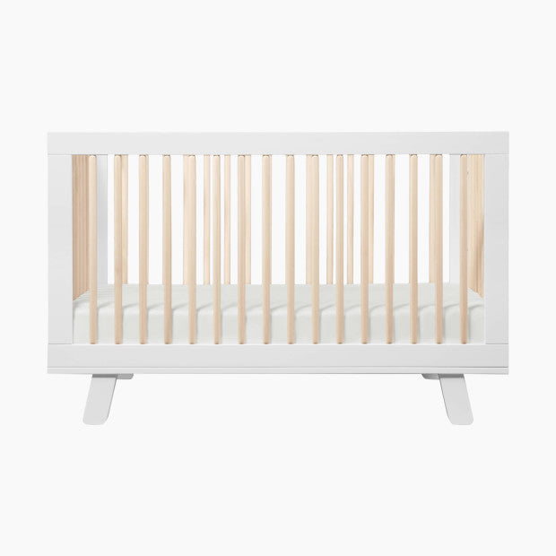 Babyletto Hudson 3-in-1 Convertible Crib, 2020, White/Washed Natural