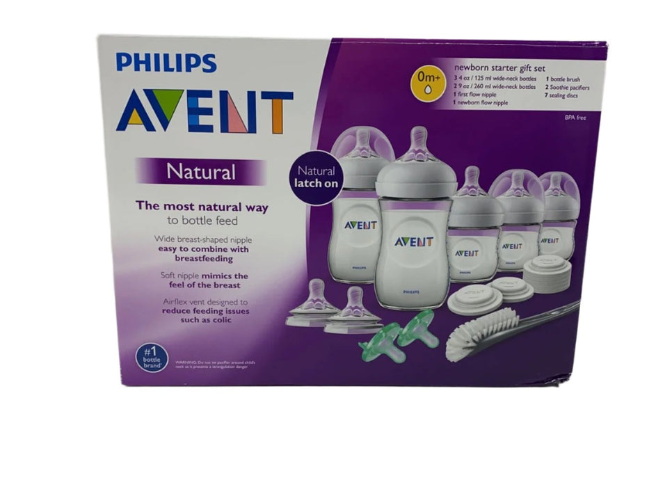 used Philips Avent Natural Baby Bottle Newborn Starter Gift Set