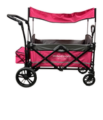 secondhand Wonderfold X2 Push + Pull Double Stroller Wagon, 2021, Pretty-n-Pink