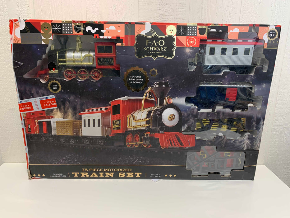 used FAO Schwarz 75-Piece Motorized Train Set