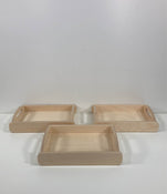 used Monti Kids Montessori Wooden Trays