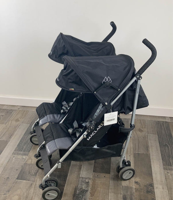 used MacLaren Twin Triumph Stroller, 2012, Black/Charcoal