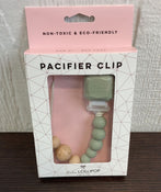 Shop LouLou Lollipop Pacifier Clip, Silver Sage at GoodBuy Gear