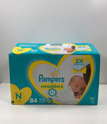 used Pampers Swaddlers Diapers, Size Newborn