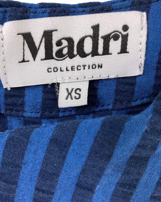 Shop Madri Collection Crossover Nursing Jumpsuit, Blue stripe, XS at GoodBuy Gear