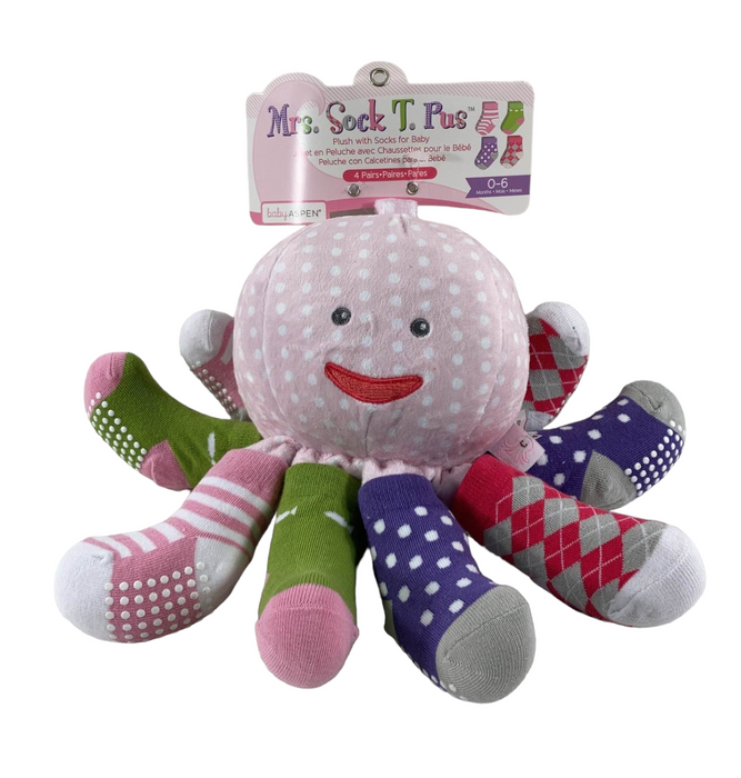 Baby Aspen Mrs. Sock T. Pus, Pink