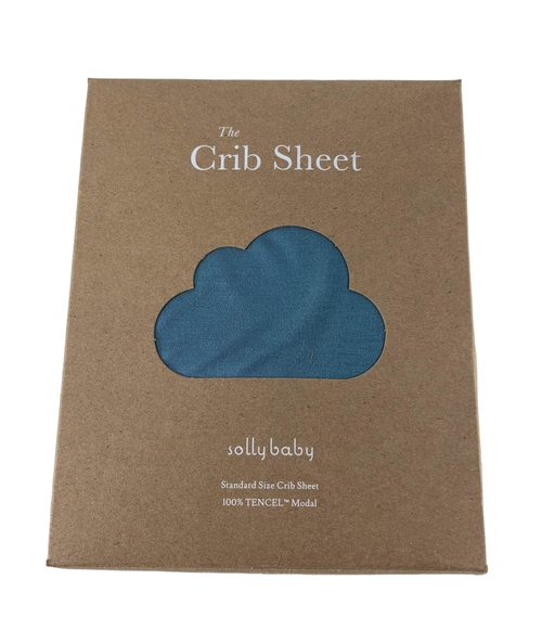 used Solly Baby Crib Sheet, Cerulean