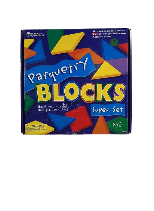 used Learning Resources Parquetry Blocks Super Set