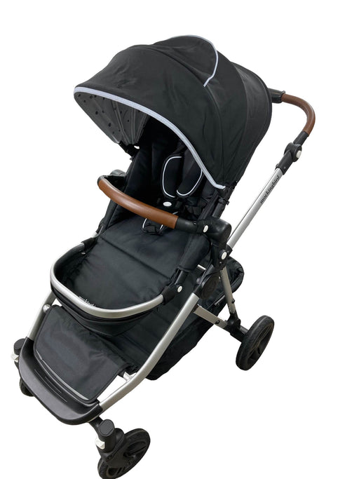 used Mockingbird Single to Double Stroller, Silver with Penny Leather, Black , Watercolor Drops, 2022