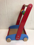 secondhand Playskool Push Wagon with Wooden Building Blocks