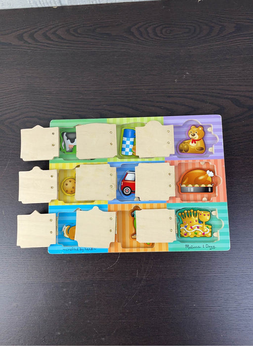 secondhand Melissa & Doug Hide And Seek Activity Board