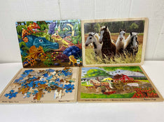 used BUNDLE Wooden Puzzles