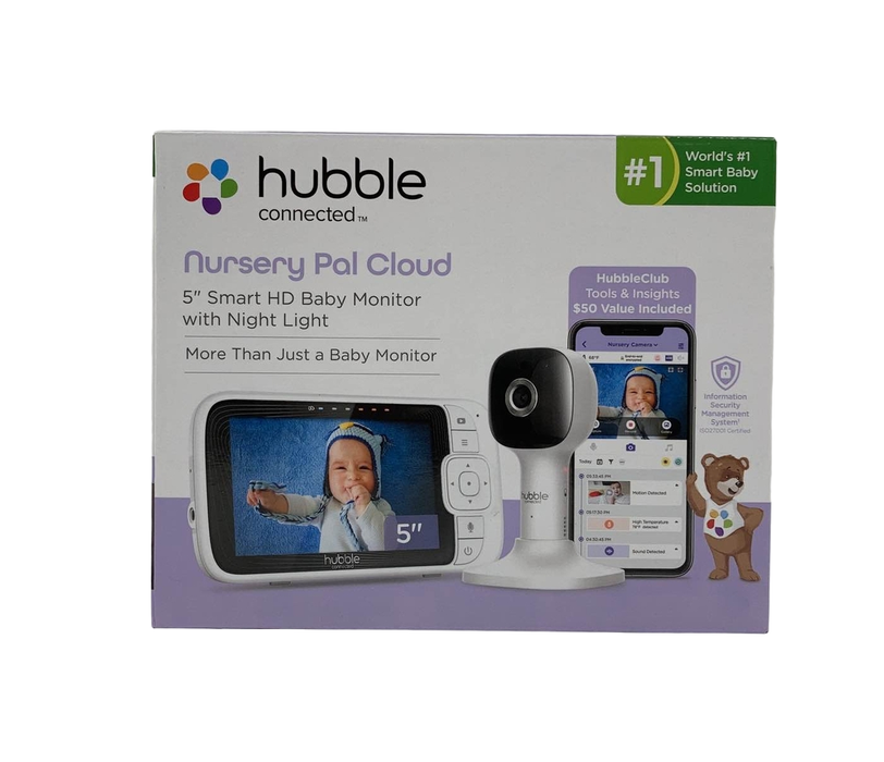 used Hubble Connected Nursery Pal Cloud Smart Baby Monitor