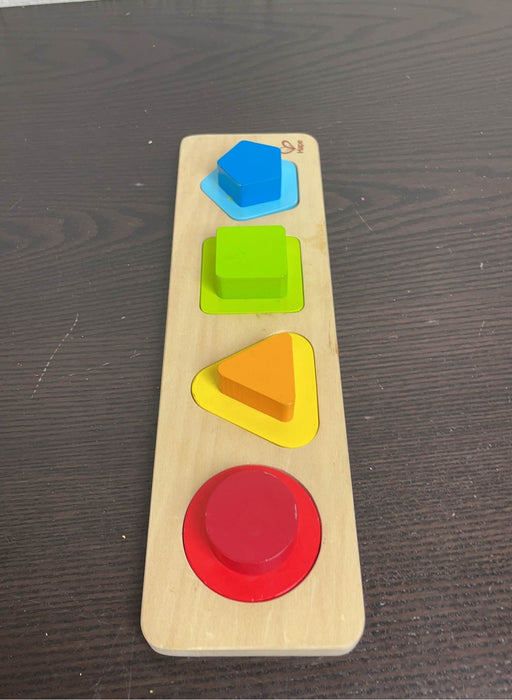 secondhand Hape First Shapes Wooden Puzzle