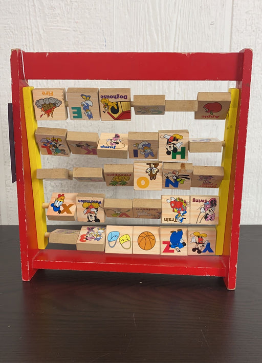 secondhand Disney Flip Flop Alphabet Blocks