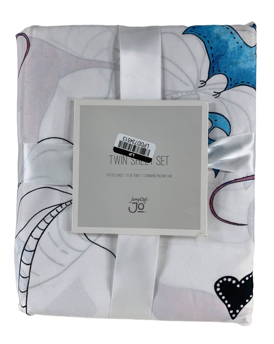Shop JumpOff Jo Twin Sheet Set, Pink Dinosaur at GoodBuy Gear