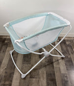 used Fisher Price Rock With Me Bassinet, Blue/White