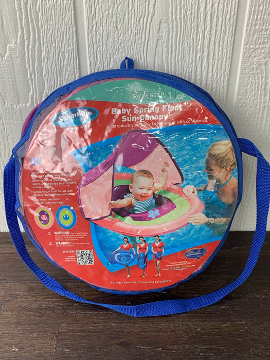 used SwimWays Baby Spring Float with Sun Canopy