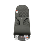 used BabyBjorn Bouncer Bliss, Dark Gray Frame, Anthracite Cotton Classic Quilt