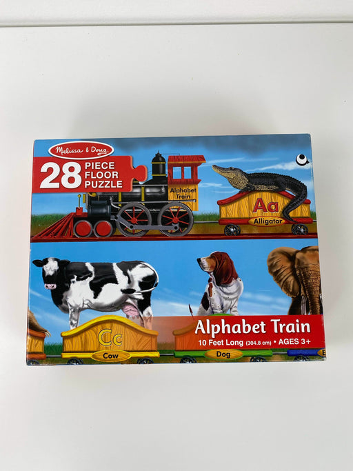 secondhand Melissa & Doug Floor Puzzle, Alphabet Train