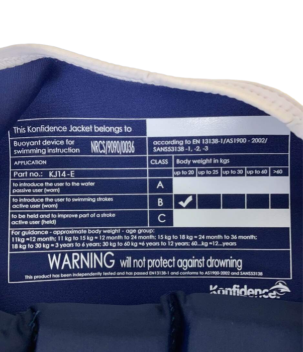 Shop Konfidence Original Swim Jacket, Small( 1.5-3 years), Navy US Red Flag at GoodBuy Gear