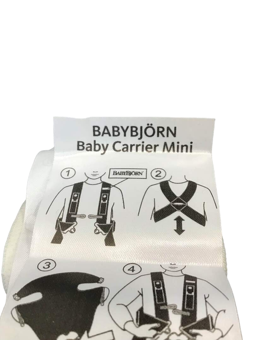 BabyBjorn Baby Carrier Mini, Black Cotton