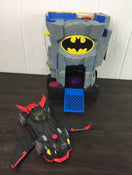 used Fisher Price Little People DC Super Friends Batcave Playset With Batmobile