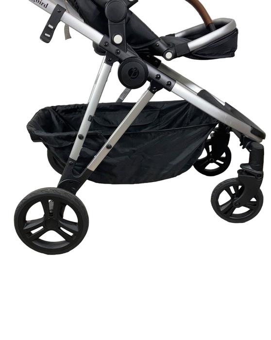 secondhand Mockingbird Single to Double Stroller, 2023, Silver with Penny Leather, Windowpane, Black