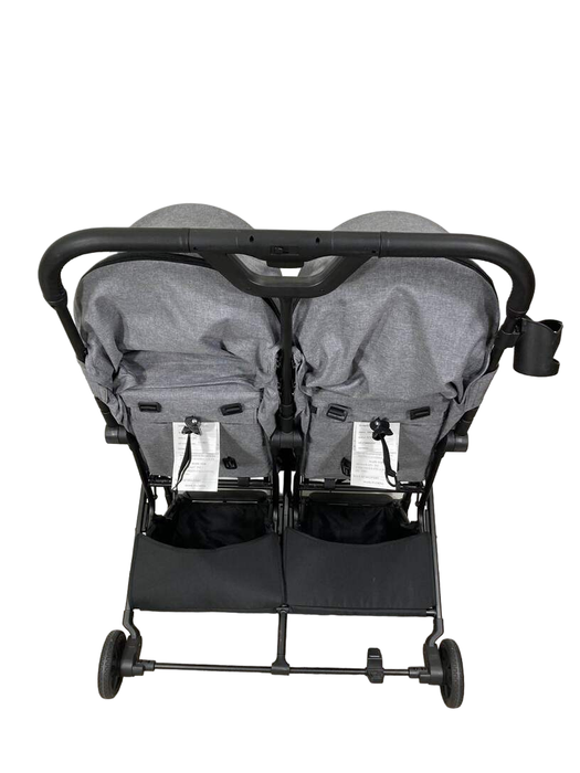 Shop Mompush Lithe Double Stroller, 2021, Grey at GoodBuy Gear