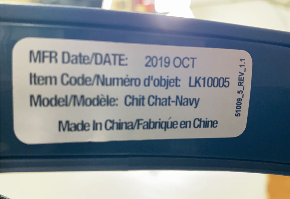 Larktale Chit Chat Stroller, 2019, Longreef Navy Print