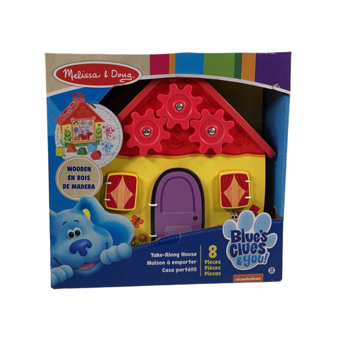 Melissa & Doug Blue's Clues & You! Wooden Take-Along House