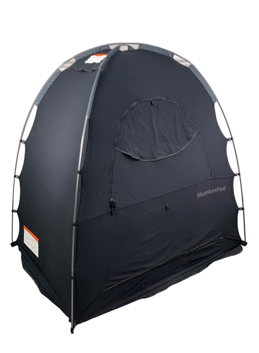 secondhand SlumberPod 3.0 Sleep Canopy, Black with Grey Accents