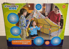 used Discovery Kids Build and Play Construction Fort Set