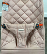 BabyBjorn Bouncer Bliss, Dark Gray Frame, Dusty Pink Cotton Classic Quilt