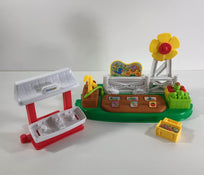 used Fisher Price Little People Growing Garden and Farm Stand Playset