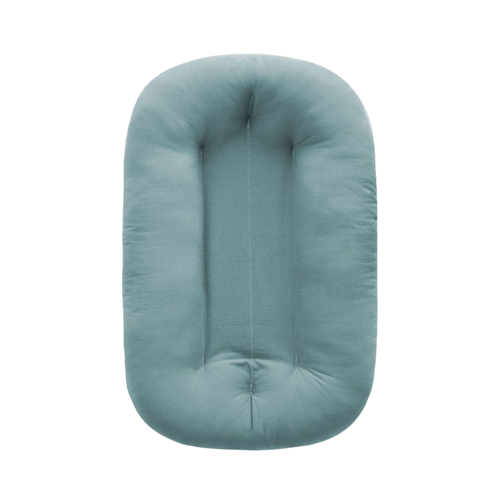 used Snuggle Me Organic Sensory Infant Lounger, Slate