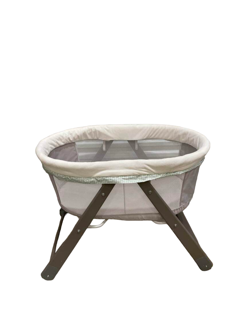 Ingenuity folding deals wood bassinet