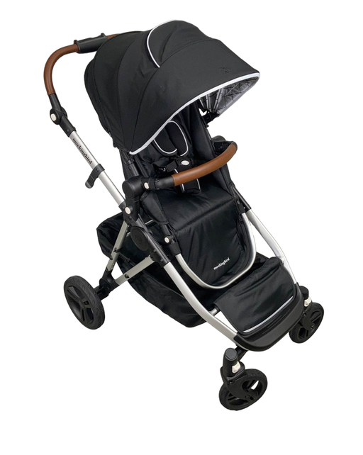 used Mockingbird Single to Double Stroller, Limited Edition Night Stars, Limited Edition Light Grey, 2023, Silver with Penny Leather