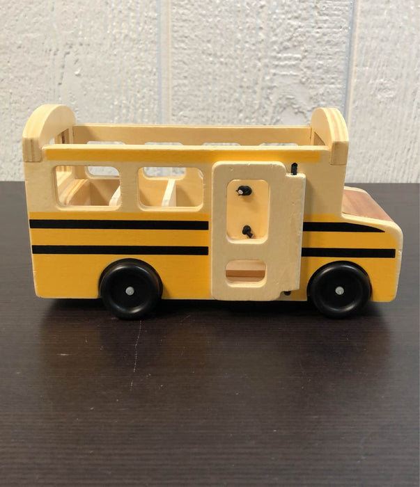 Melissa & Doug Classic Toy School Bus Playset