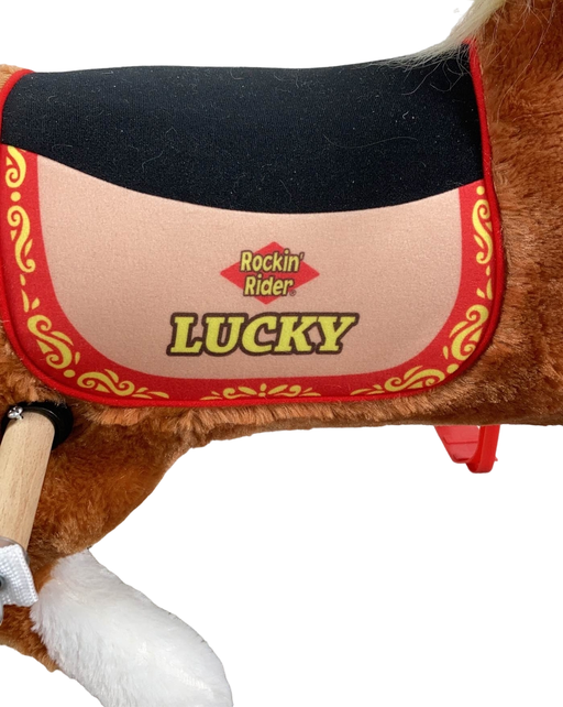 secondhand Rockin’ Rider Lucky Talking Plush Spring Horse