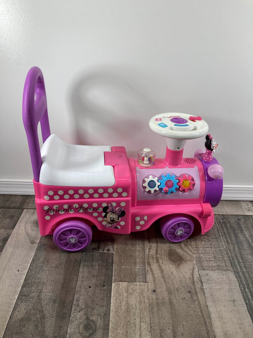 Shop Kiddieland Disney Minnie Mouse Cutie Choo-Choo Train Ride-on at GoodBuy Gear
