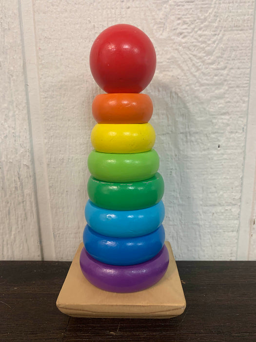 secondhand Melissa & Doug Rainbow Stacker Classic Toy