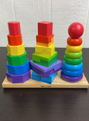 used Melissa & Doug Geometric Stacker