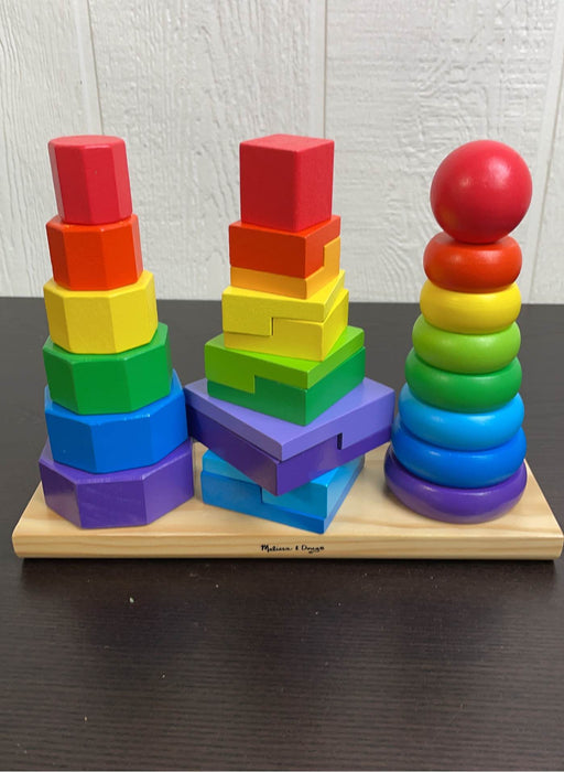 used Melissa & Doug Geometric Stacker