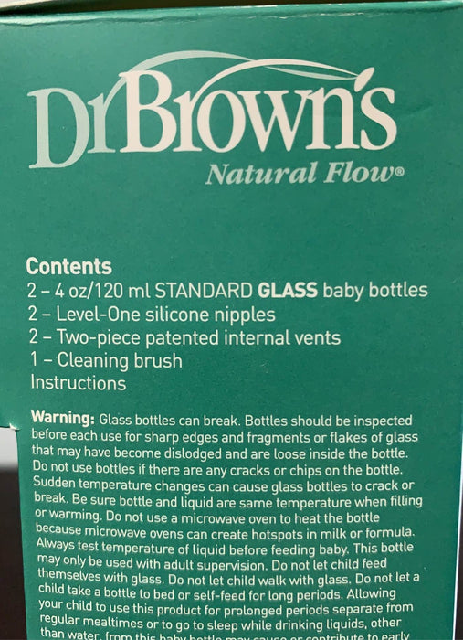 Shop Dr. Brown's Options+ Anti Colic Wide Neck Glass Bottles 2-Pack at GoodBuy Gear