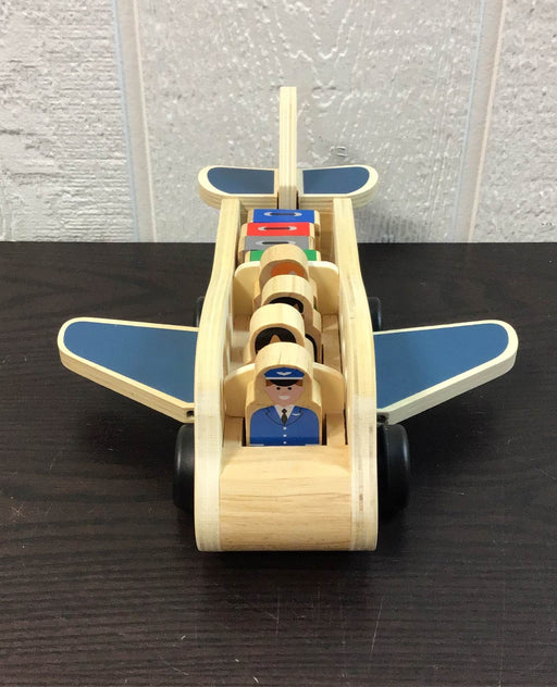 secondhand Melissa & Doug Melissa & Doug Wooden Airplane Play Set