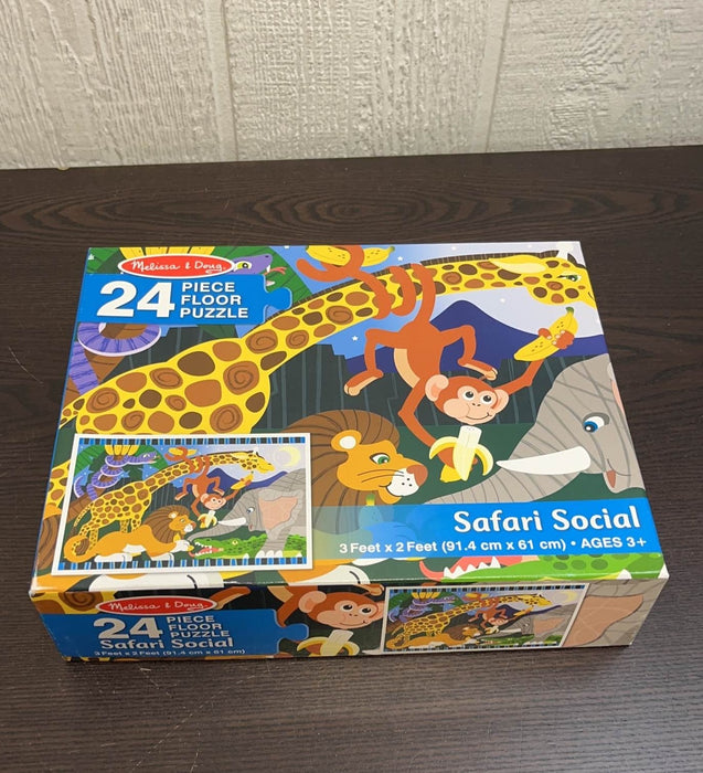 used Melissa & Doug Floor Puzzle, Safari Social